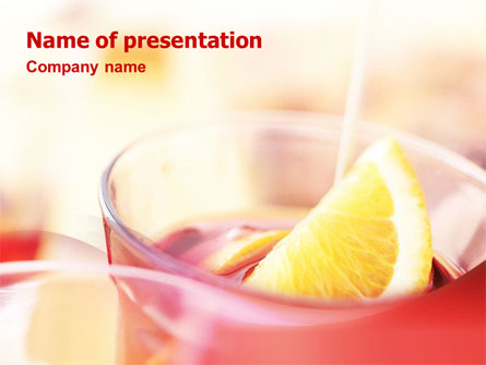 Light Drink Presentation Template, Master Slide