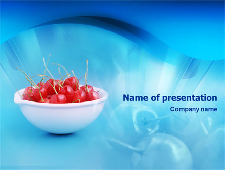 Bowl Full Of Cherries Presentation Template, Master Slide