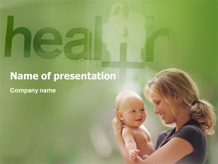 Health Presentation Template, Master Slide
