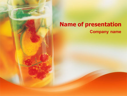 Fruit Cocktail Presentation Template, Master Slide