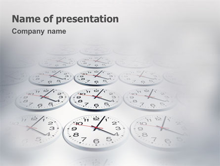 Time Checking Presentation Template, Master Slide