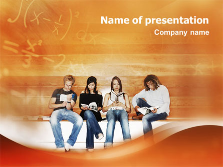 Students Who Read Presentation Template, Master Slide