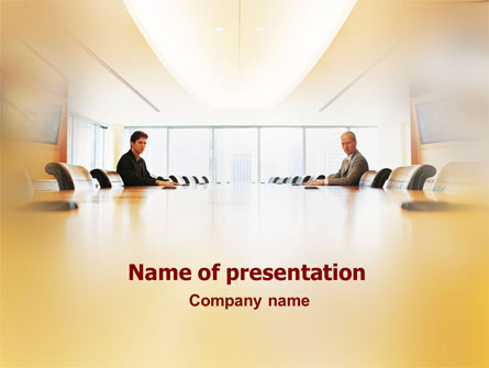 Conference Hall Negotiation Presentation Template, Master Slide