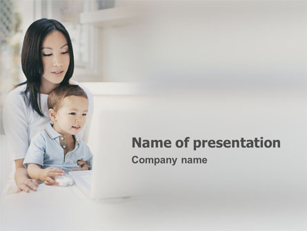 Primary Computer Education Presentation Template, Master Slide