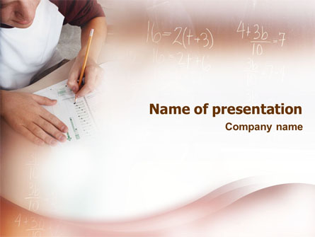 Mathematics Presentation Template, Master Slide