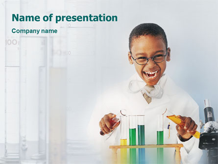 Chemistry Experiment Presentation Template, Master Slide