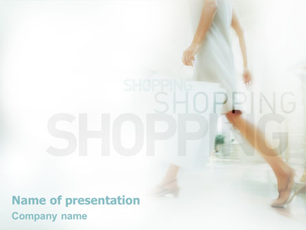 Women On Shopping Presentation Template, Master Slide