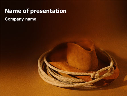 Cowboy Hat Presentation Template, Master Slide