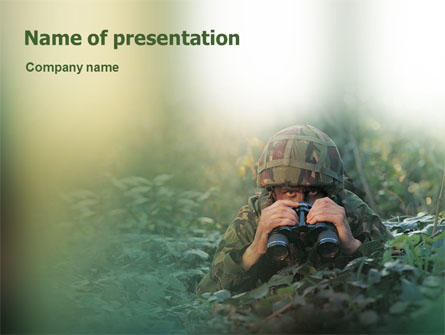 Military Presentation Template, Master Slide