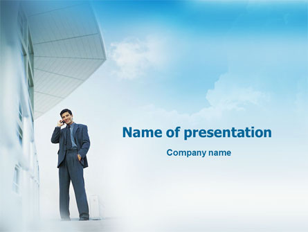 Business Talk Outdoor Presentation Template, Master Slide