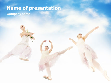 Flying Ballerinas Presentation Template, Master Slide