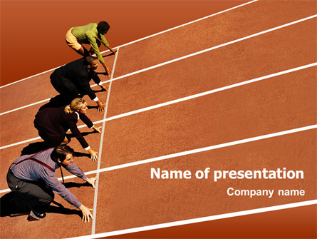 Office Race Presentation Template, Master Slide