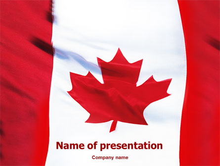 Canadian Flag Presentation Template, Master Slide