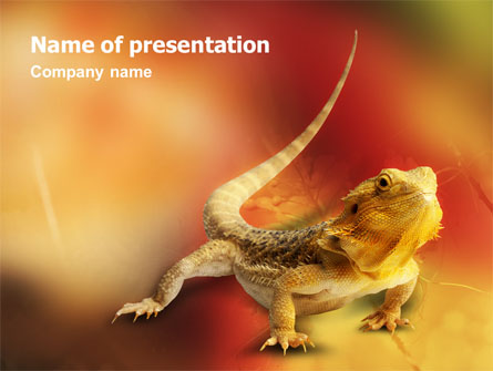 Reptile Presentation Template, Master Slide