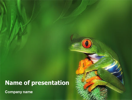 Frog Presentation Template, Master Slide