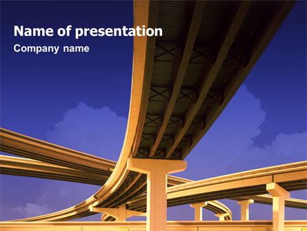 Road Interchange Presentation Template, Master Slide