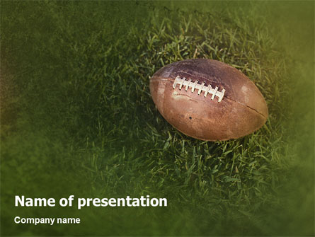 American Football Play Off Presentation Template, Master Slide