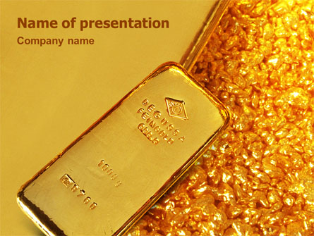 Gold Presentation Template, Master Slide