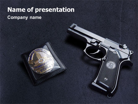 Police Presentation Template, Master Slide