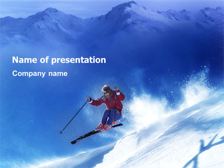 Skiing Presentation Template, Master Slide
