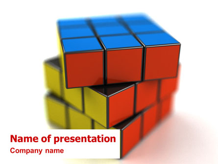 Rubik's Cube Presentation Template, Master Slide