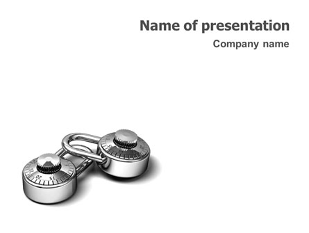 Numbered Locks Presentation Template, Master Slide