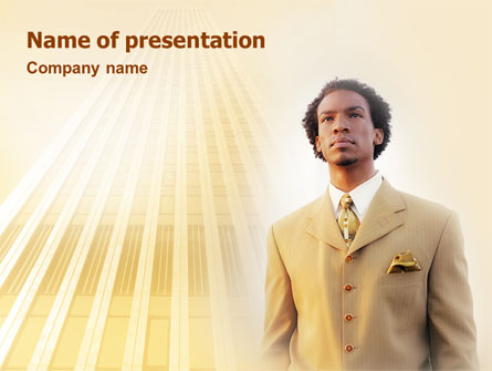 Career Of Afro-Americans Presentation Template, Master Slide