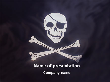 Pirates Flag Presentation Template, Master Slide