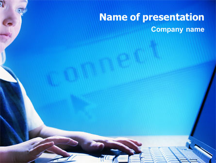 Computer and Kid Presentation Template, Master Slide
