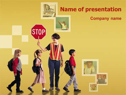 Social Education Presentation Template, Master Slide
