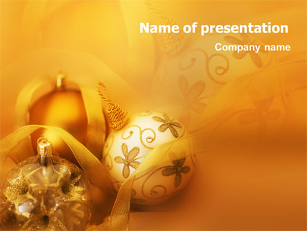 Christmas Tree Decorations Presentation Template, Master Slide