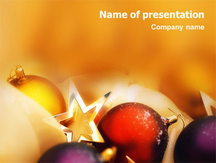 New Year Decorations Presentation Template, Master Slide