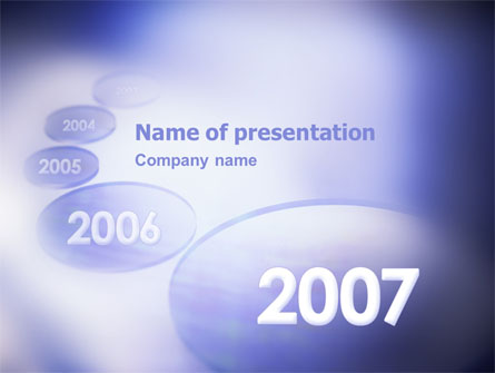 Year 2007 Presentation Template, Master Slide