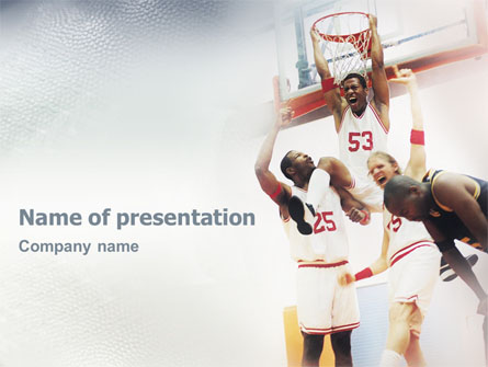 Basketball Game Presentation Template, Master Slide