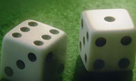 Dice On A Green Cloth Presentation Template