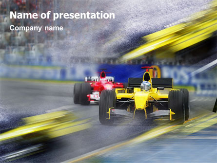 Auto Racing Presentation Template, Master Slide