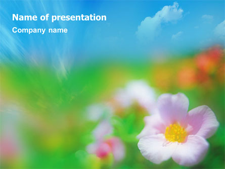 Bloom Presentation Template, Master Slide