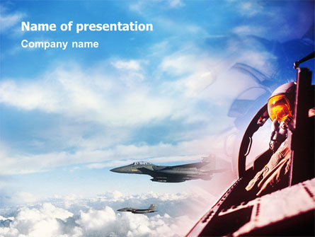 Fighter Aircraft Presentation Template, Master Slide