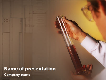 Chemical Testing Process Presentation Template, Master Slide