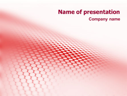 Perforated Red Presentation Template, Master Slide