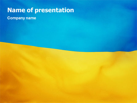 Ukrainian Flag Presentation Template, Master Slide
