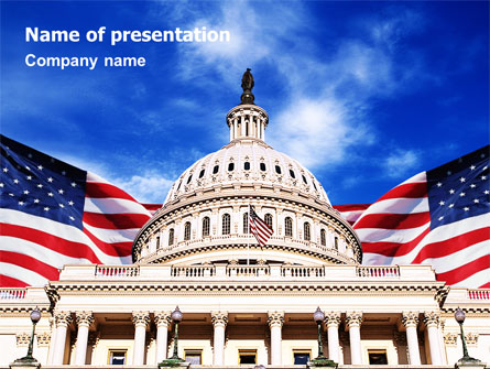 United States Capitol Building Presentation Template, Master Slide