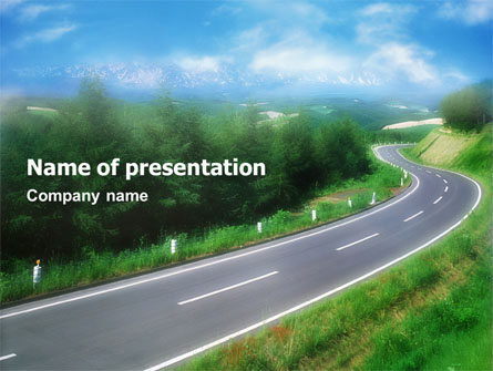 Road Presentation Template, Master Slide