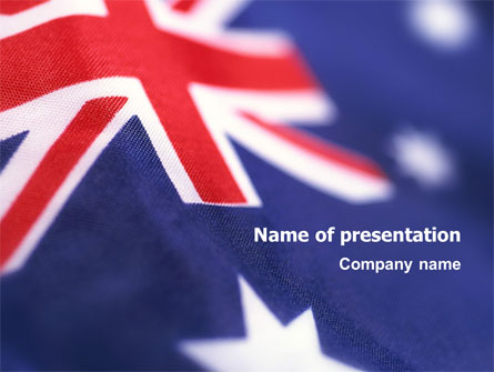 Australian Flag Presentation Template, Master Slide