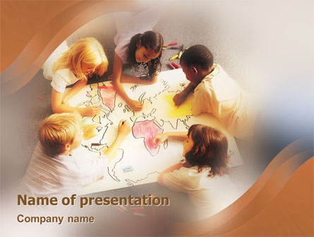 Primary School Geography Lesson Presentation Template, Master Slide