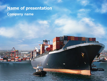 Sea Shipping Presentation Template, Master Slide