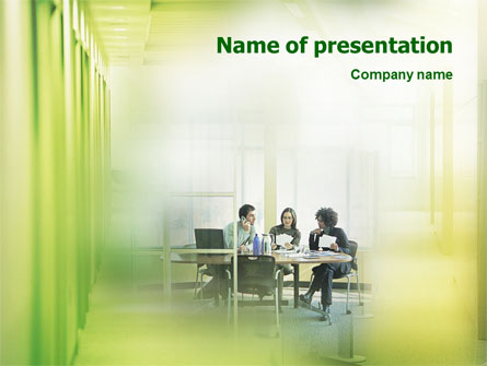 Office Discussion Presentation Template, Master Slide