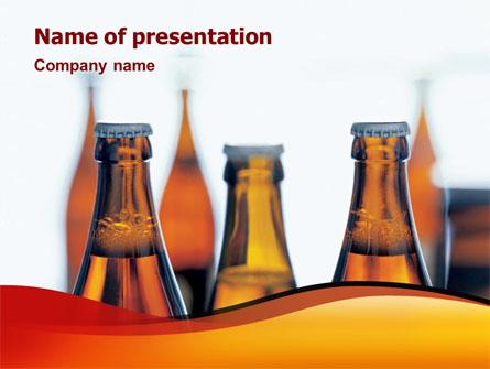 Bottles of Beer Presentation Template, Master Slide