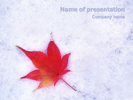 Winter Season Presentation Template, Master Slide