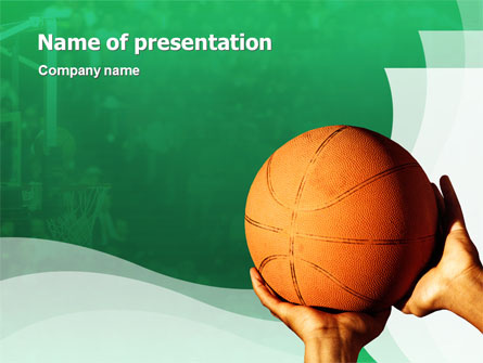 Throw Basketball Presentation Template, Master Slide